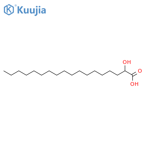2-Hydroxyoctadecanoic acid structure