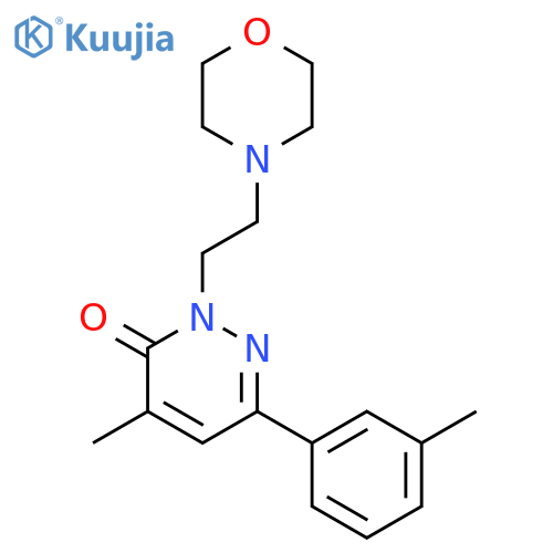 4-methyl-6-(3-methylphenyl)-2-[2-(morpholin-4-yl)ethyl]pyridazin-3(2H)-one structure