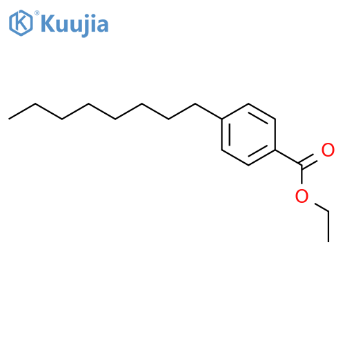 Benzoic acid, 4-octyl-, ethyl ester structure