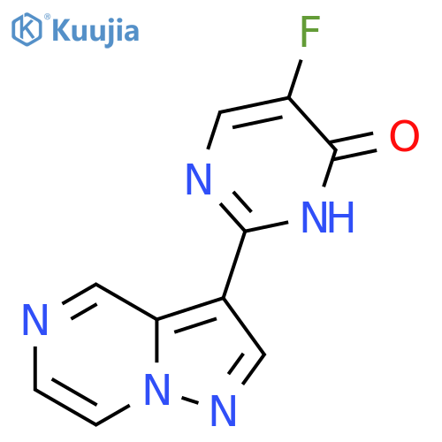 5-Fluoro-2-(pyrazolo[1,5-a]pyrazin-3-yl)pyrimidin-4-ol structure