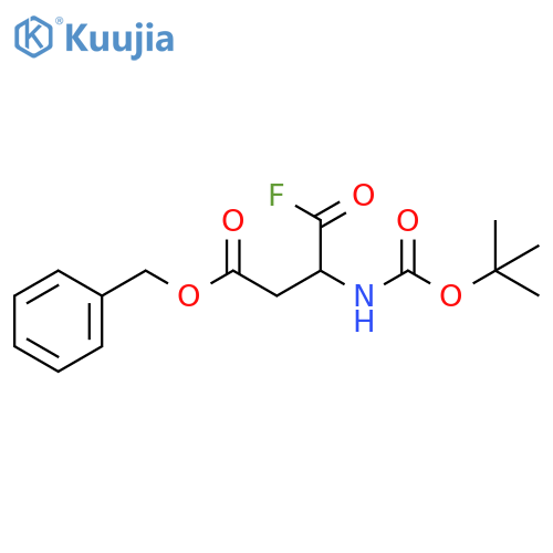 (S)-Benzyl 3-((tert-butoxycarbonyl)amino)-4-fluoro-4-oxobutanoate structure