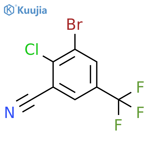 3-Bromo-2-chloro-5-
(trifluoromethyl)benzonitrile structure