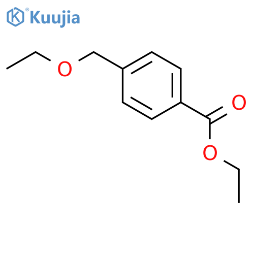 Benzoic acid, 4-(ethoxymethyl)-, ethyl ester structure