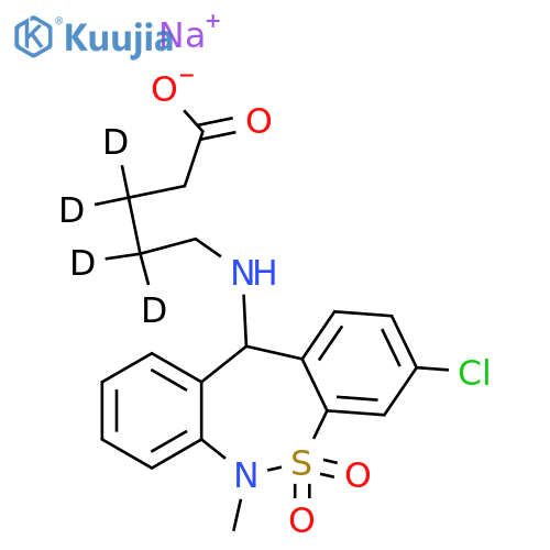 Tianeptine Metabolite MC5-d4 Sodium Salt structure