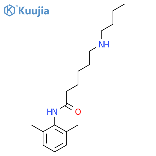 6-(Butylamino)-N-(2,6-dimethylphenyl)hexanamide structure
