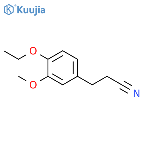 3-(4-ethoxy-3-methoxyphenyl)propanenitrile structure