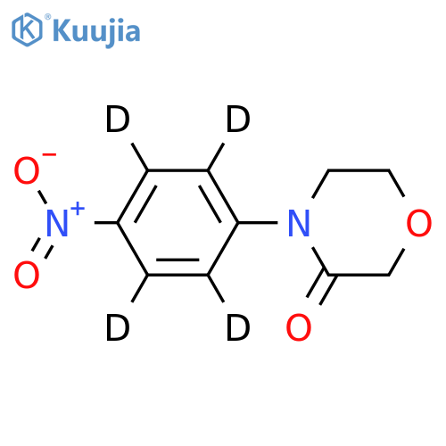 4-(4-Nitrophenyl)-3-morpholinone-d4 structure