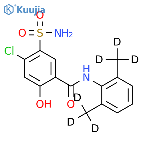 Xipamide-d6 structure