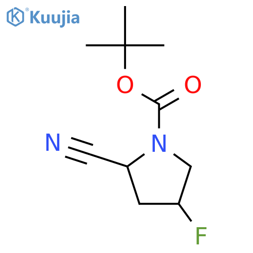 N-T-Boc-Trans-4-Fluoro-L-Prolinonitrile structure