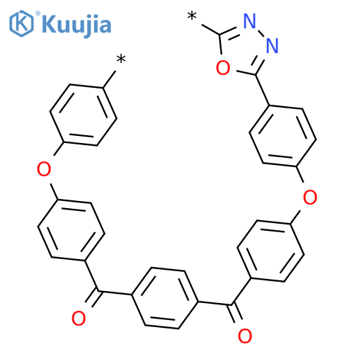 Poly(1,3,4-oxadiazole-2,5-diyl-1,4-phenyleneoxy-1,4-phenylenecarbonyl-1,4-phenylenecarbonyl-1,4-phenyleneoxy-1,4-phenylene) structure