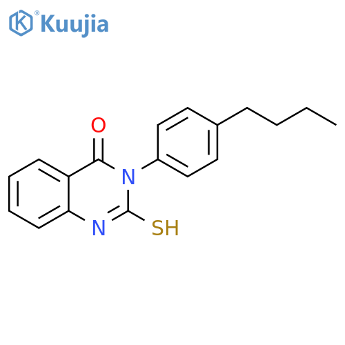 3-(4-Butylphenyl)-2-mercaptoquinazolin-4(3H)-one structure