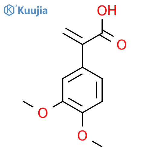 Benzeneacetic acid, 3,4-dimethoxy-α-methylene- structure