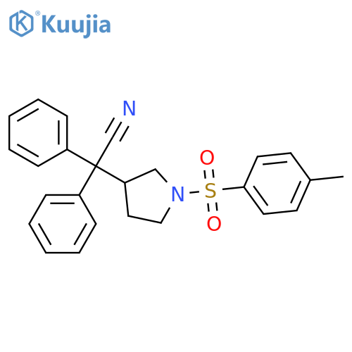 1-Tosyl-a,a-diphenyl-3-pyrrolidineacetonitrile structure