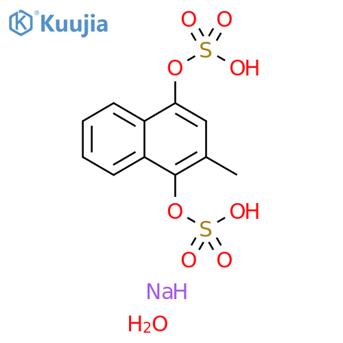 Disodium 2-Methyl-4-(sulfonatooxy)naphthalen-1-ylsulfate Trihydrate structure