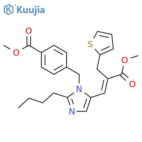 Methyl (E)-3-2-Butyl-1-(4-Carbomethoxyphenyl)methylimidazol-5-yl-2-(2-thienylmethyl)-2-propenoate structure