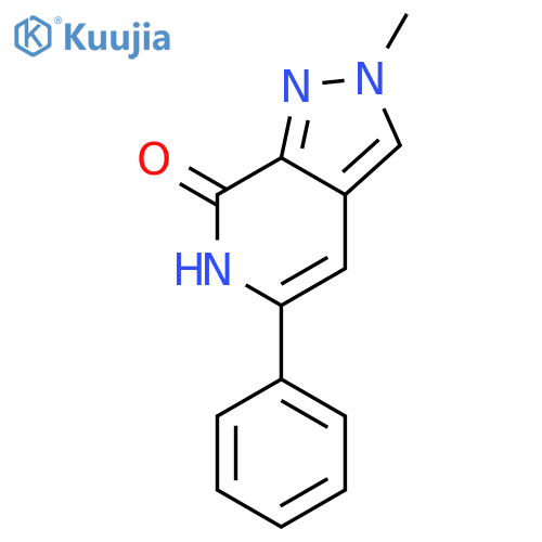 7H-Pyrazolo[3,4-c]pyridin-7-one, 2,6-dihydro-2-methyl-5-phenyl- structure