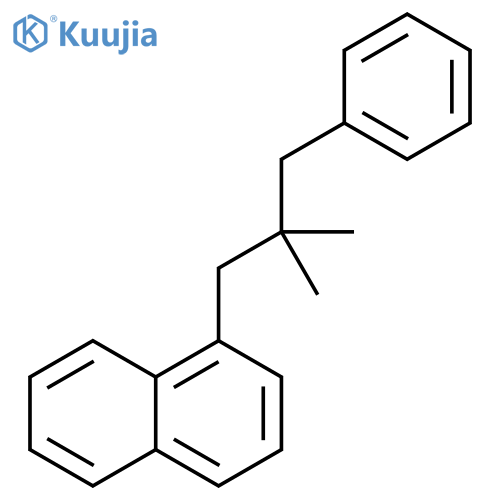 Naphthalene, 1-(2,2-dimethyl-3-phenylpropyl)- structure