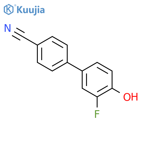 3'-fluoro-4'-hydroxybiphenyl-4-carbonitrile structure