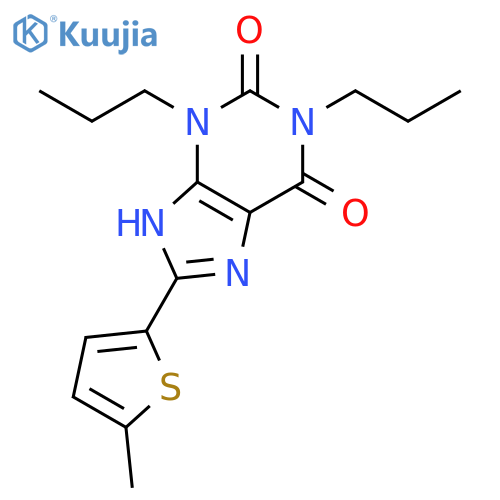 1H-PURINE-2,6-DIONE, 3,7-DIHYDRO-8-(5-METHYL-2-THIENYL)-1,3-DIPROPYL- structure