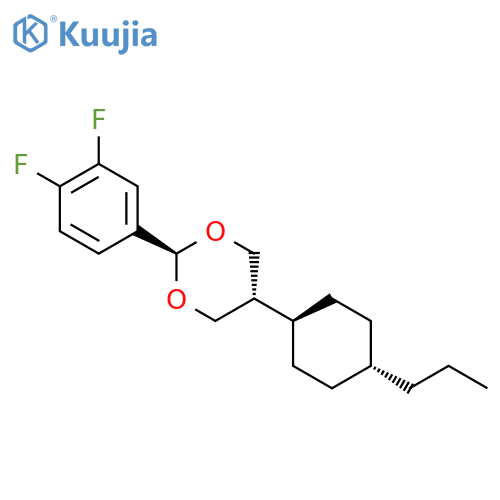 TRANS-2-(3,4-DIFLUOROPHENYL)-5-(TRANS-4-N-PROPYLCYCLOHEXYL)-1,3-DIOXANE structure