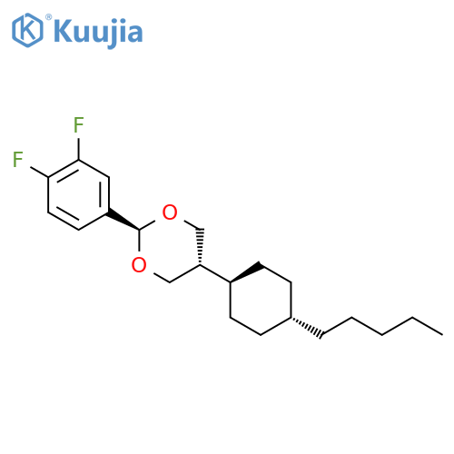 TRANS-2-(3,4-DIFLUOROPHENYL)-5-(TRANS-4-N-PENTYLCYCLOHEXYL)-1,3-DIOXANE structure