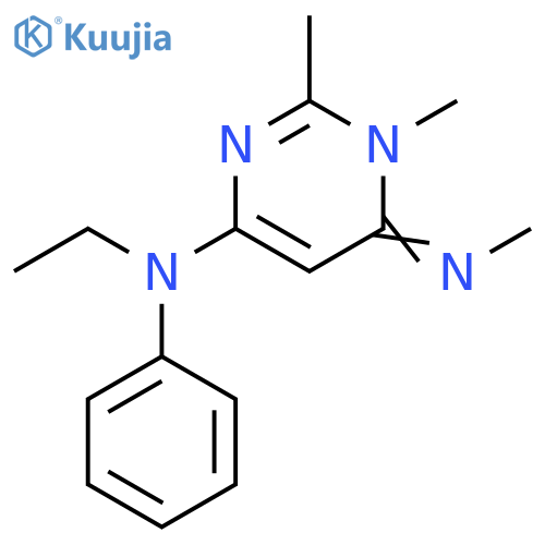 4-Pyrimidinamine,N-ethyl-1,6-dihydro-1,2-dimethyl-6-(methylimino)-N-phenyl- structure