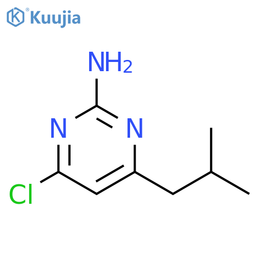 4-CHLORO-6-(2-METHYLPROPYL)PYRIMIDIN-2-AMINE structure