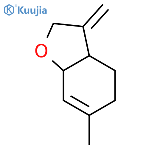 (+)-(3aR,7aR)-2,3,3a,4,5,7a-hexahydro-6-methyl-3-methylenebenzofuran structure