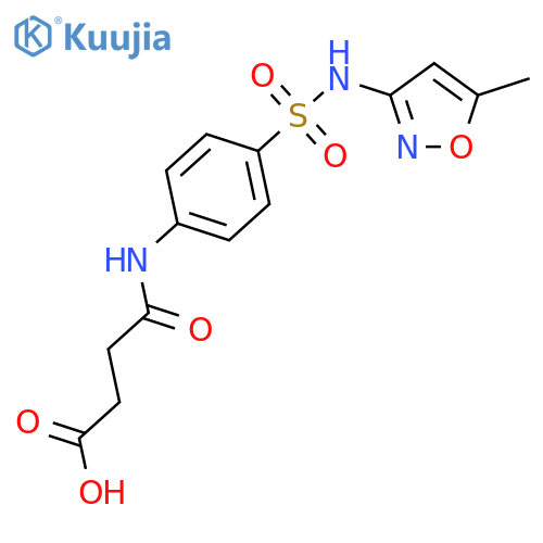 4-(4-{(5-Methyl-3-isoxazolyl)aminosulfonyl}anilino)-4-oxobutanoic acid structure