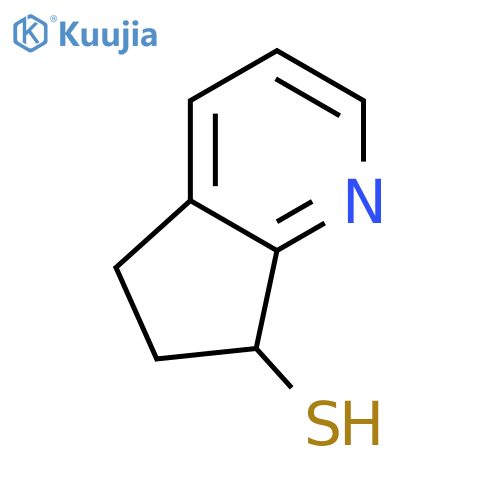 5H,6H,7H-cyclopentabpyridine-7-thiol structure
