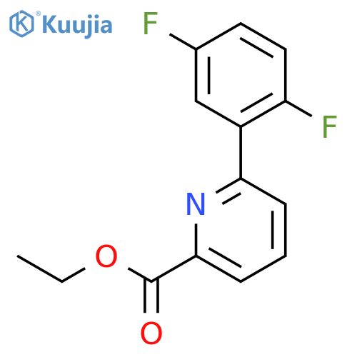 Ethyl 6-(2,5-difluorophenyl)picolinate structure