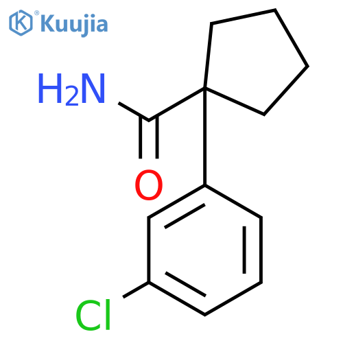 1-(3-Chlorophenyl)cyclopentane-1-carboxamide structure