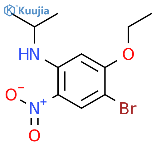 4-Bromo-5-ethoxy-N-isopropyl-2-nitroaniline structure