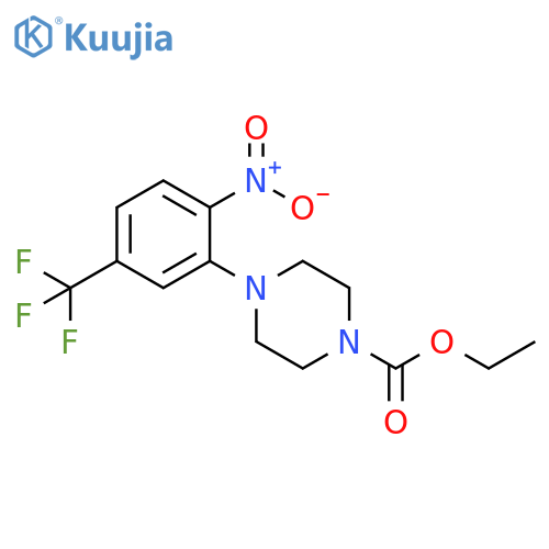 Ethyl 4-2-nitro-5-(trifluoromethyl)phenylpiperazine-1-carboxylate structure
