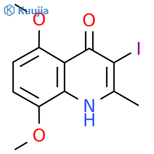 3-Iodo-5,8-dimethoxy-2-methylquinolin-4(1H)-one structure