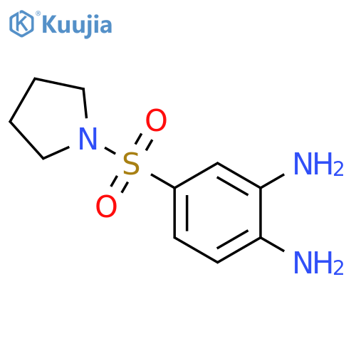 4-(pyrrolidine-1-sulfonyl)benzene-1,2-diamine structure