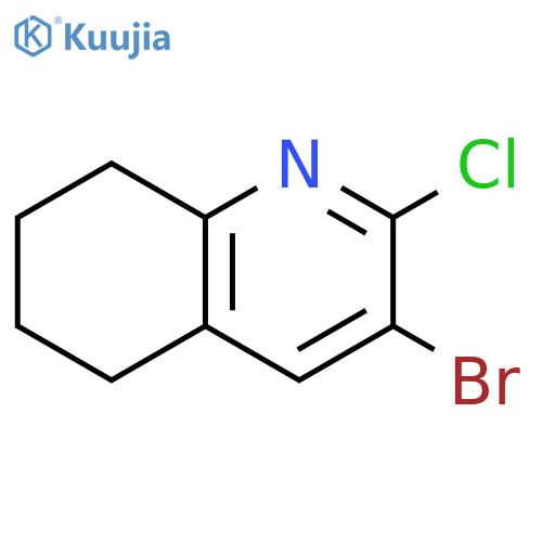 3-bromo-2-chloro-5,6,7,8-tetrahydroquinoline structure