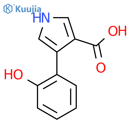 4-(2-Hydroxy-phenyl)-1H-pyrrole-3-carboxylic acid structure