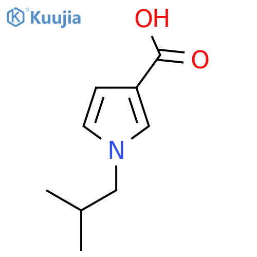 1-Isobutyl-1H-pyrrole-3-carboxylic acid structure