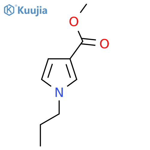 1-Propyl-1H-pyrrole-3-carboxylic acid methyl ester structure