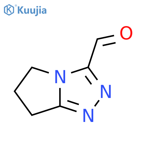 5H,6H,7H-pyrrolo[2,1-c][1,2,4]triazole-3-carbaldehyde structure