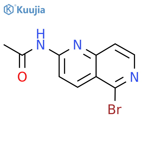 N-(5-Bromo-1,6-naphthyridin-2-yl)acetamide structure