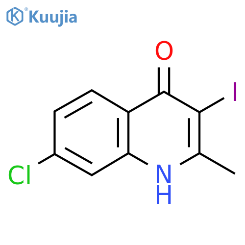 7-Chloro-4-hydroxy-3-iodo-2-methylquinoline structure