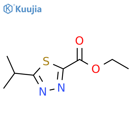 ethyl 5-(propan-2-yl)-1,3,4-thiadiazole-2-carboxylate structure