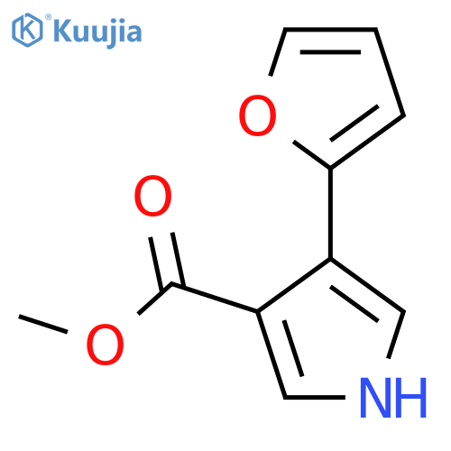 Methyl4-(furan-2-yl)-1H-pyrrole-3-carboxylate structure