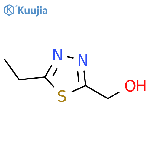(5-ethyl-1,3,4-thiadiazol-2-yl)methanol structure