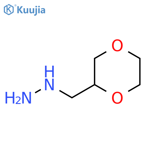(1,4-DIOXAN-2-YLMETHYL)HYDRAZINE structure