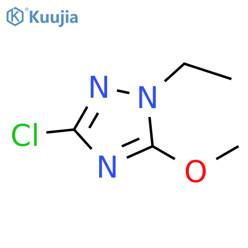3-chloro-1-ethyl-5-methoxy-1H-1,2,4-triazole structure