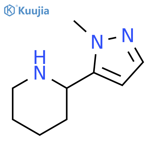2-(1-methyl-1H-pyrazol-5-yl)piperidine structure