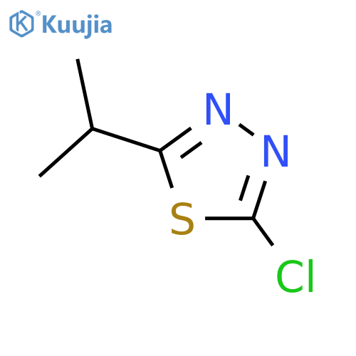 2-chloro-5-isopropyl-1,3,4-thiadiazole structure